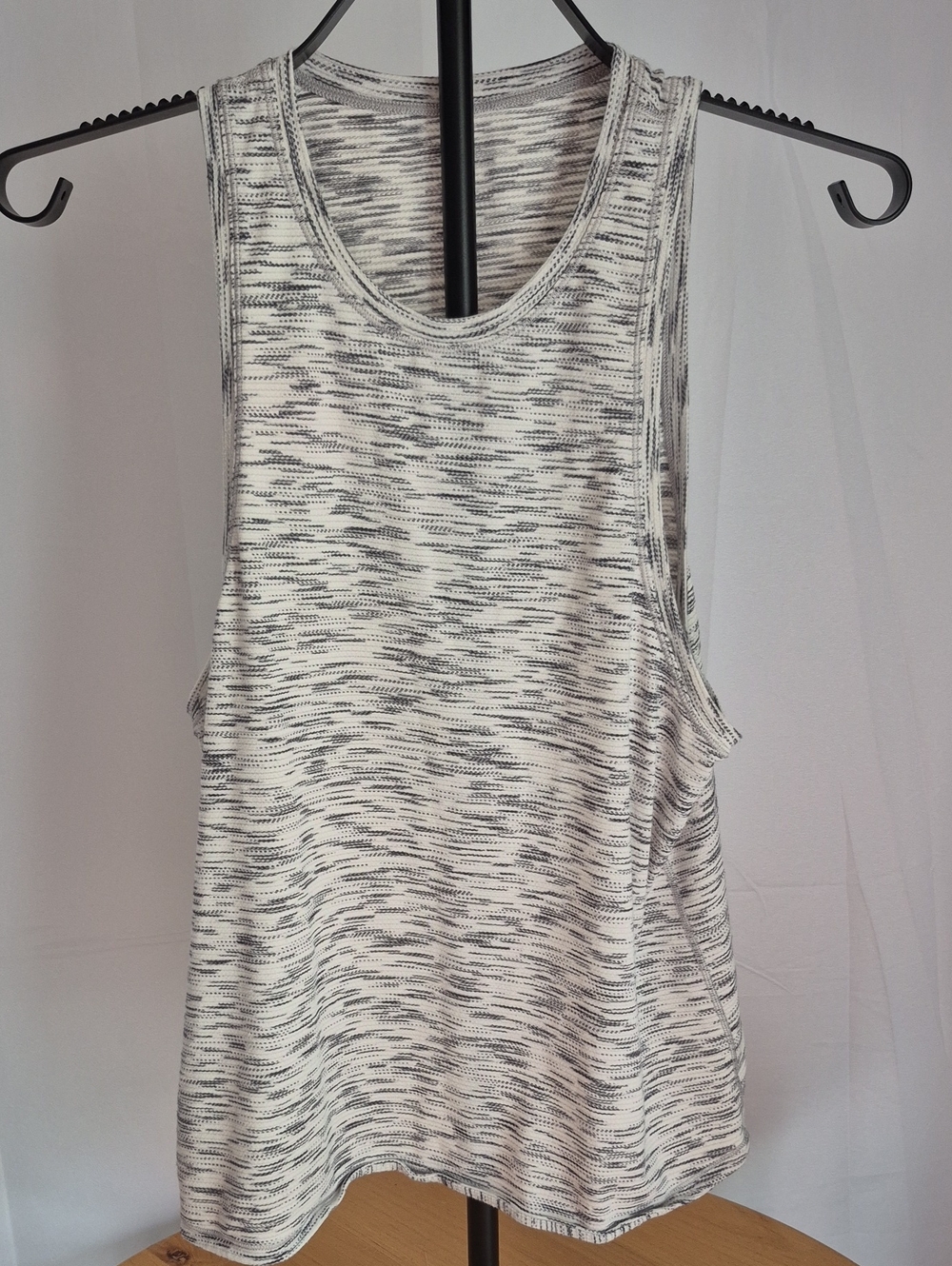 lululemon athletica White and Gray Space-Dye Tank Top